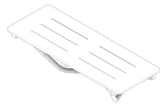 3D Documentation Image of ShowerSeat Folding SureCare Accessible