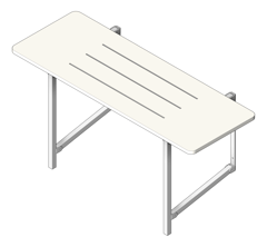 3D Shaded Image of ShowerSeat Folding SureCare Easifold SlottedSeat