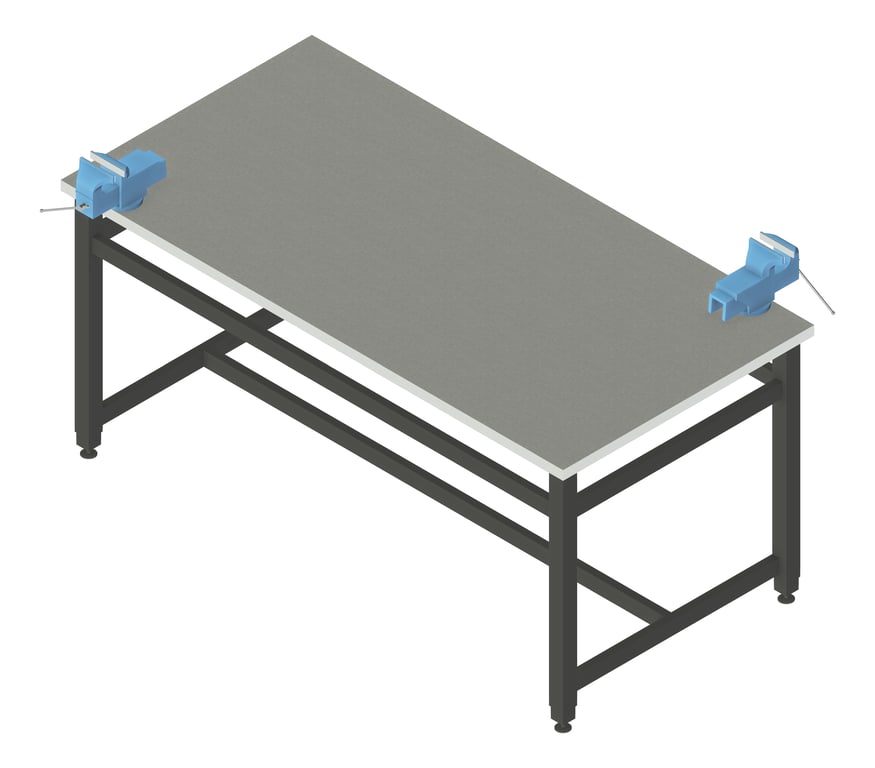 Image of Bench Metalwork TFSProjects System7 Kube2 1800 Long