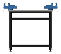 Left Image of Bench Metalwork TFSProjects System7 Kube2 1800 Long