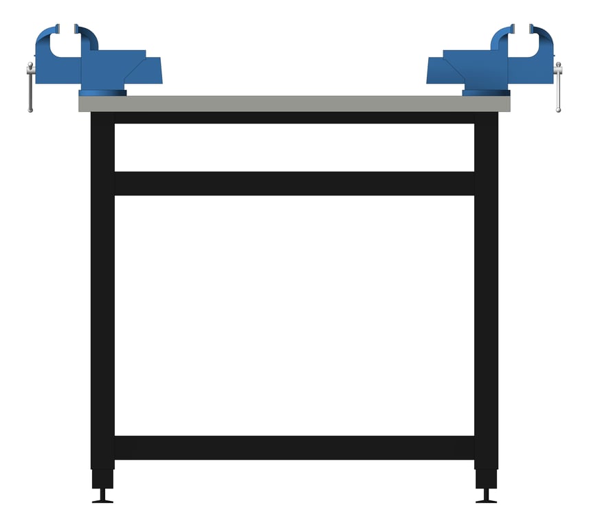 Left Image of Bench Metalwork TFSProjects System7 Kube2 1800 Long