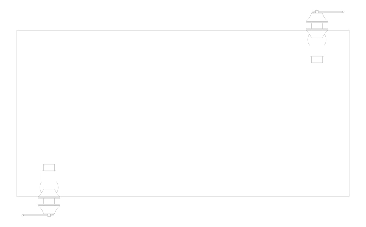 Plan Image of Bench Metalwork TFSProjects System7 Kube2 1800 Long