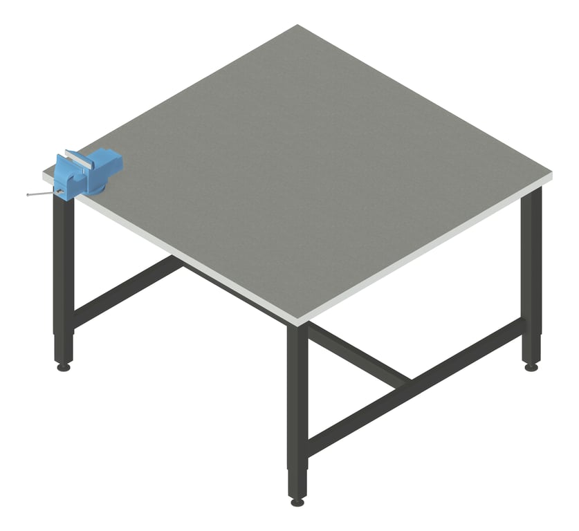 Image of Bench Metalwork TFSProjects System7 Kube3 DDA 1200 Square