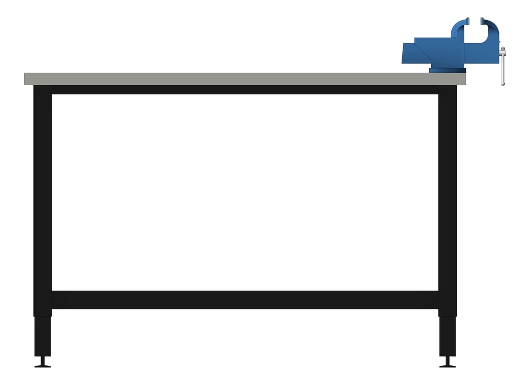 Left Image of Bench Metalwork TFSProjects System7 Kube3 DDA 1200 Square