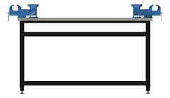 Left Image of Bench Metalwork TFSProjects System7 Kube4 1500 Square