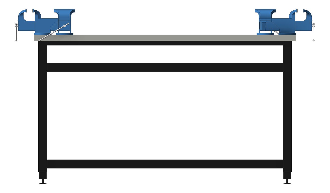 Left Image of Bench Metalwork TFSProjects System7 Kube4 1500 Square
