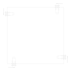 Plan Image of Bench Metalwork TFSProjects System7 Kube4 1500 Square