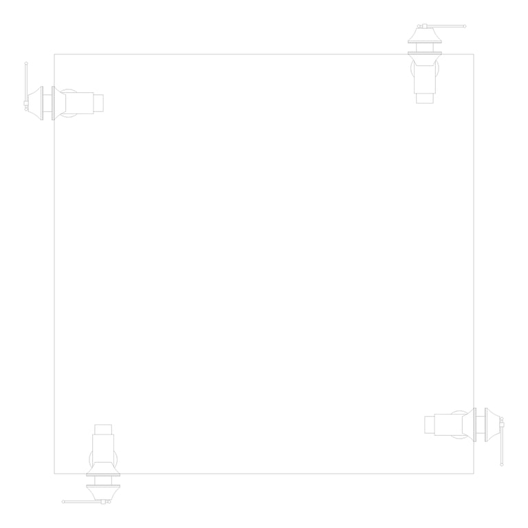 Plan Image of Bench Metalwork TFSProjects System7 Kube4 1500 Square
