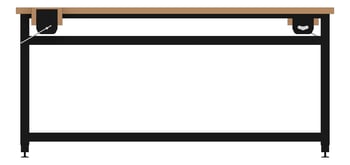 Front Image of Bench Woodwork TFSProjects System7 Kube2 1800 Long