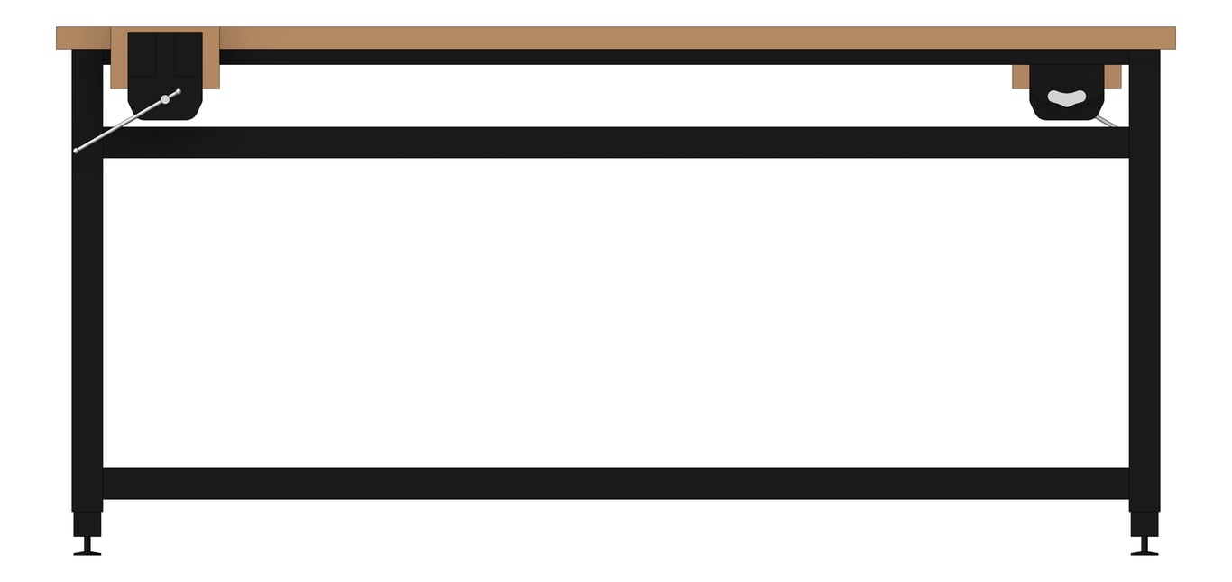 Front Image of Bench Woodwork TFSProjects System7 Kube2 1800 Long