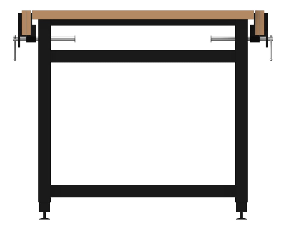 Left Image of Bench Woodwork TFSProjects System7 Kube2 1800 Long