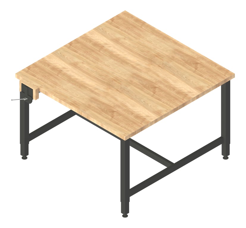 Image of Bench Woodwork TFSProjects System7 Kube3 DDA 1200 Square