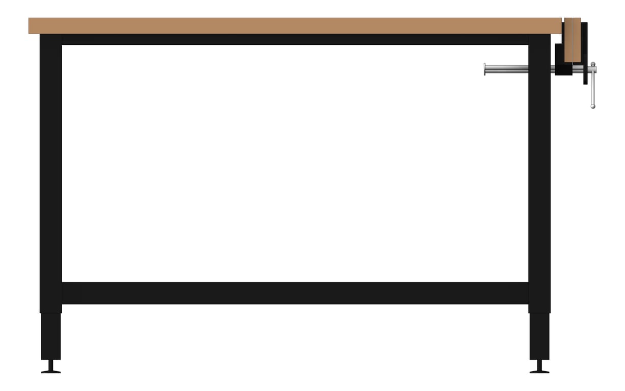 Left Image of Bench Woodwork TFSProjects System7 Kube3 DDA 1200 Square