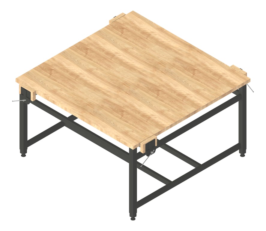 Image of Bench Woodwork TFSProjects System7 Kube4 1500 Square