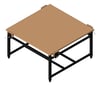 3D Shaded Image of Bench Woodwork TFSProjects System7 Kube4 1500 Square