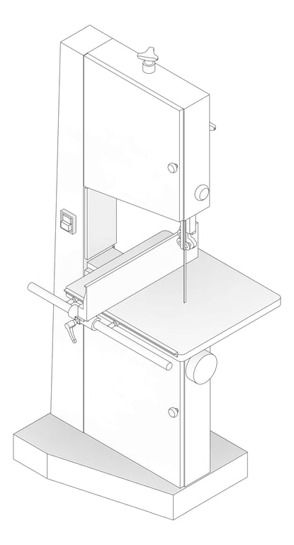 3D Documentation Image of Machinery Bandsaw TFSProjects SCM Minimax S45N