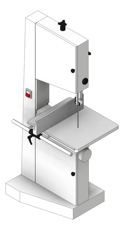 3D Shaded Image of Machinery Bandsaw TFSProjects SCM Minimax S45N