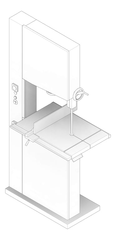 3D Documentation Image of Machinery Bandsaw TFSProjects WoodCutting