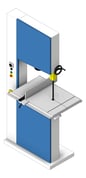 3D Shaded Image of Machinery Bandsaw TFSProjects WoodCutting