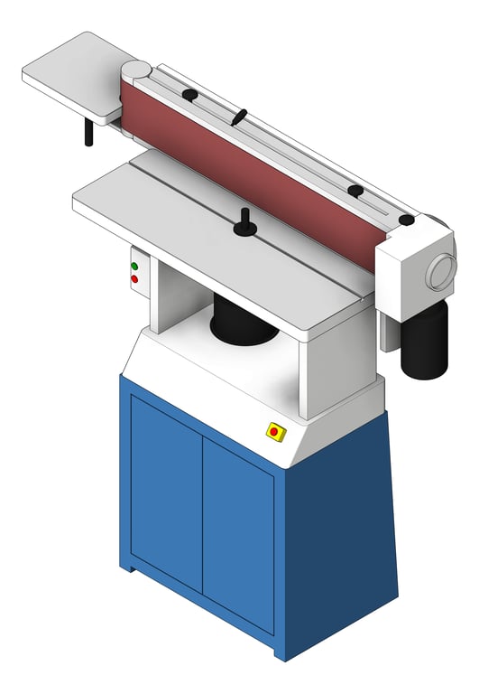3D Shaded Image of Machinery BeltSander TFSProjects
