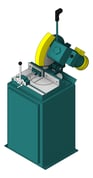 3D Shaded Image of Machinery ColdSawIntegratedStand TFSProjects 350mm