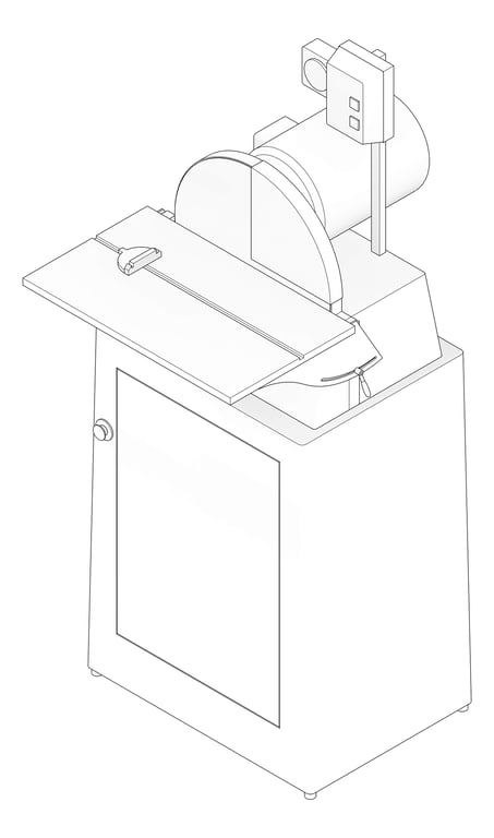 3D Documentation Image of Machinery DiscSander TFSProjects 380mm