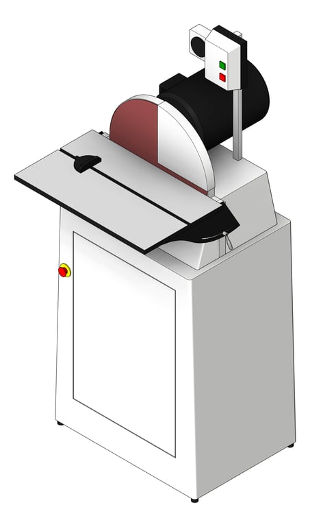 3D Shaded Image of Machinery DiscSander TFSProjects 380mm
