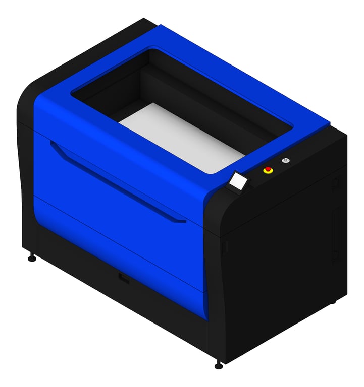 3D Shaded Image of Machinery LaserCutterEngraver TFSProjects GCC LaserPro S400