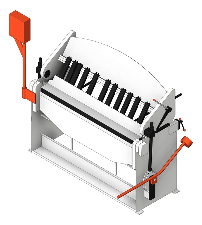 3D Shaded Image of Machinery ManualPanbrake TFSProjects 1250mm