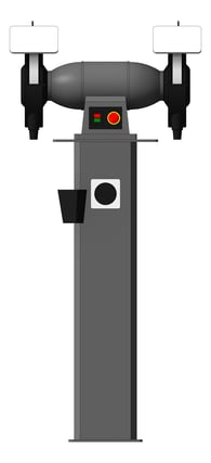 Front Image of Machinery PedestalGrinder TFSProjects 200mm