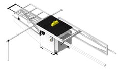 3D Shaded Image of Machinery TableSaw TFSProjects
