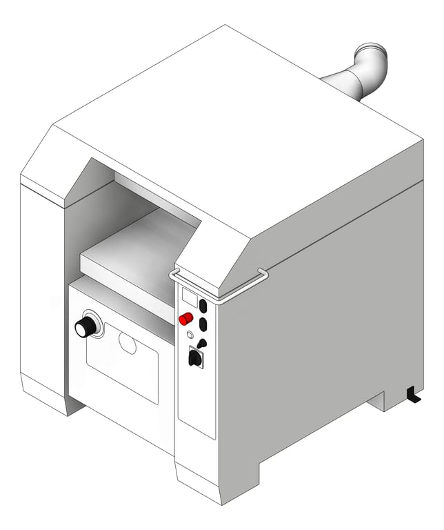 3D Shaded Image of Machinery Thicknesser TFSProjects SCM Minimax S52EliteS