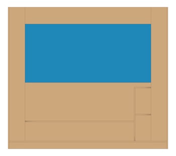Front Image of Storage Tools TFSProjects System7 Kabin LockableShadowboard