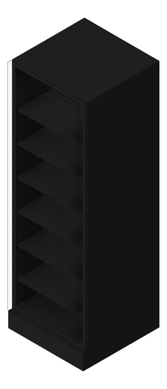 3D Shaded Image of Refrigerator Freestanding Vintec Beverage 250Bottle