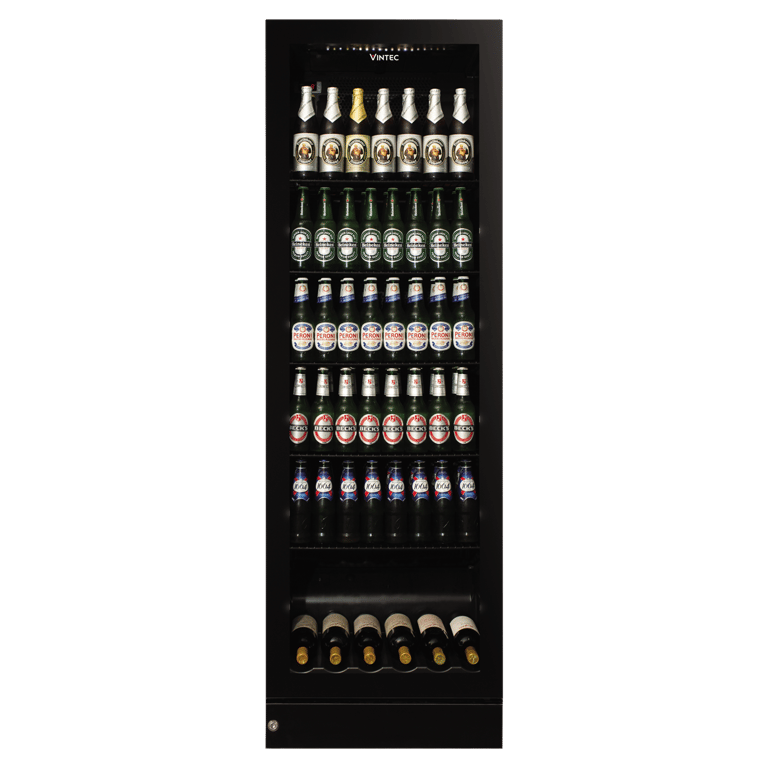 V190BVC-BK_Front_P_DE.png Image of Refrigerator Freestanding Vintec Beverage 250Bottle
