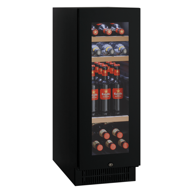 VBS020SBB-X_HERO_ANG_PROP.png Image of Refrigerator Underbench Vintec Beverage 48Bottle