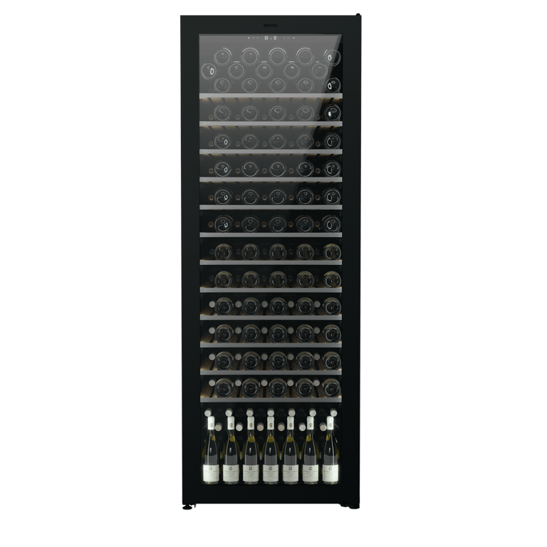 VWM306PBA_EasyAccess_left_frontal.png Image of Refrigerator Freestanding Vintec Premium Wine 180Bottle TelescopicShelves