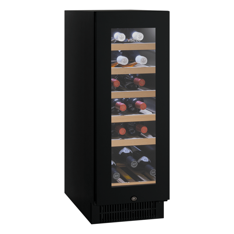 VWS020SBB-X_HERO_ANG_PROP.png Image of Refrigerator Underbench Vintec Wine 20Bottle
