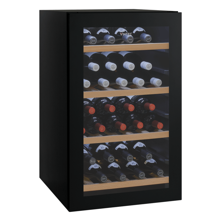 VWS035SBB-X_HERO_ANG_PROP.png Image of Refrigerator Underbench Vintec Wine 35Bottle