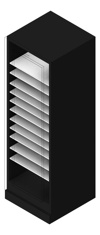 3D Shaded Image of Refrigerator Freestanding Vintec Premium Wine 126Bottle TelescopicShelves