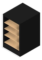 3D Shaded Image of Refrigerator Underbench Vintec Wine 35Bottle