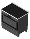 3D Shaded Image of Cooker Upright Westinghouse Electric