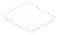 3D Documentation Image of Cooktop Ceramic Westinghouse 600 TouchControl