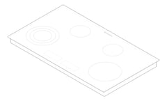 3D Documentation Image of Cooktop Ceramic Westinghouse 900 TouchControl