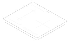 3D Documentation Image of Cooktop Induction Westinghouse 600