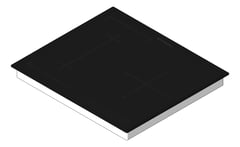 3D Shaded Image of Cooktop Induction Westinghouse 600