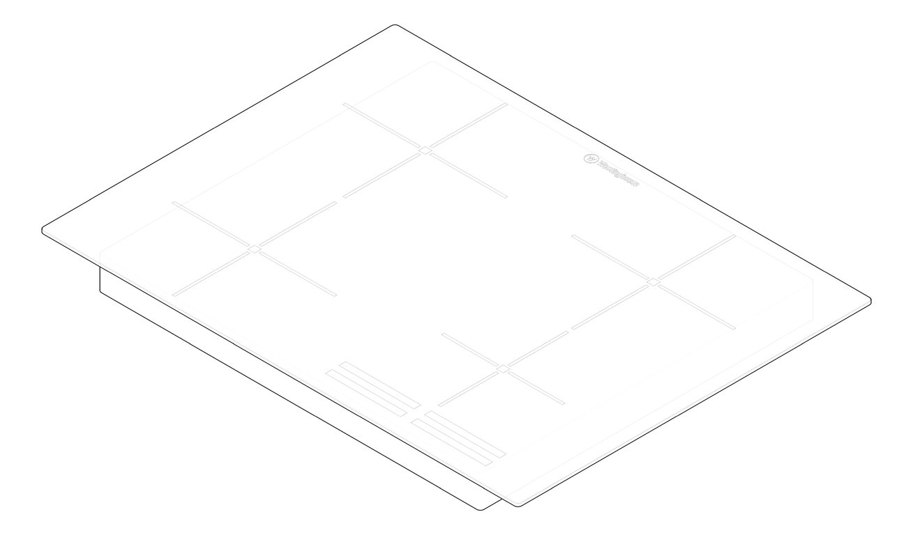 3D Documentation Image of Cooktop Induction Westinghouse 700