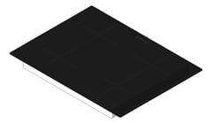 3D Shaded Image of Cooktop Induction Westinghouse 700