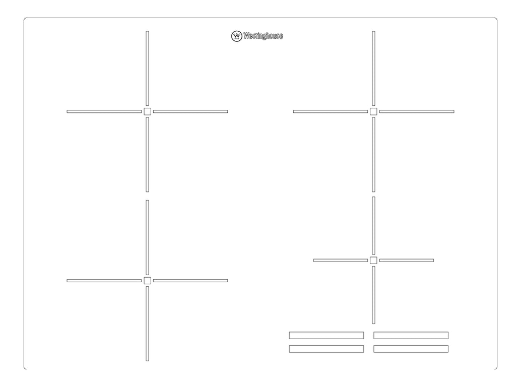 Plan Image of Cooktop Induction Westinghouse 700