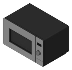 3D Shaded Image of Microwave Countertop Westinghouse 29L
